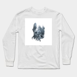 Alan portrait by Max Stark Long Sleeve T-Shirt